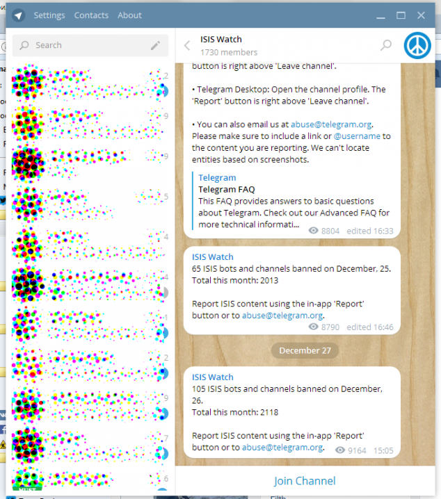 СМИ вынудили Telegram отмежеваться от «Исламского государства» - 1 СМИ вынудили Telegram отмежеваться от Исламского государства