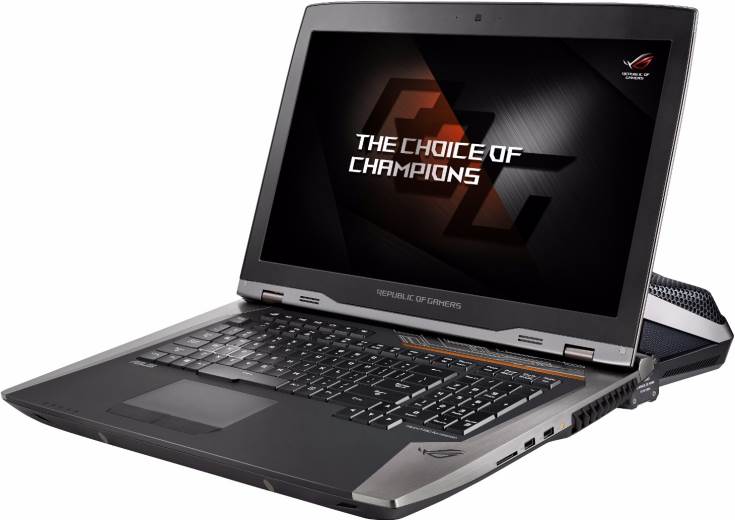 Asus ROG GX800VH — первый игровой ноутбук с 18-дюймовым экраном, поддерживающим технологию Nvidia G-Sync