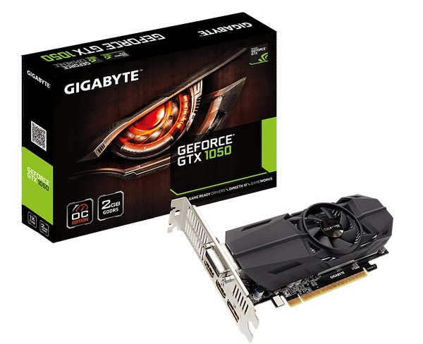 Видеокарты Gigabyte GTX 1050 OC Low Profile 2G и GTX 1050 Ti OC Low Profile 4G выделяются габаритами