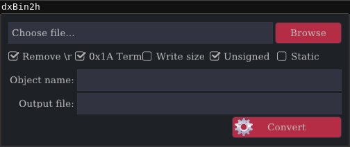 dxBin2h Linux