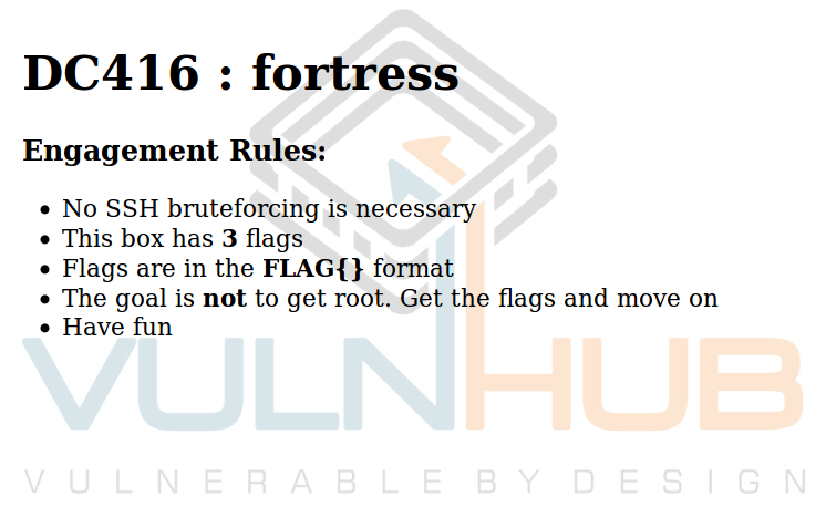VulnHub: Разбираем самый короткий квест DC416 Fortress - 1
