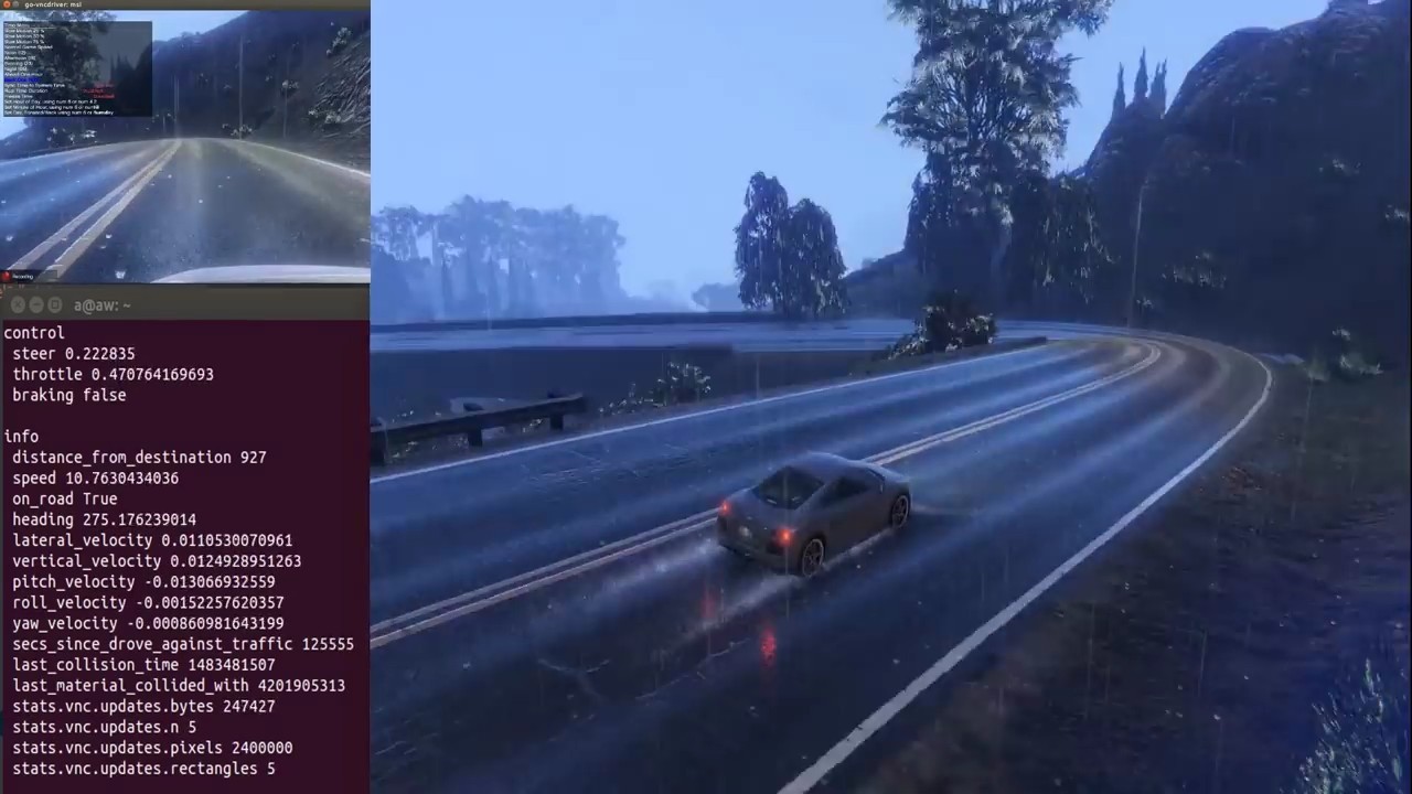 GTA V подключили к платформе OpenAI Universe для обучения ИИ автопилота - 4 GTA V подключили к платформе OpenAI Universe для обучения ИИ автопилота - 4