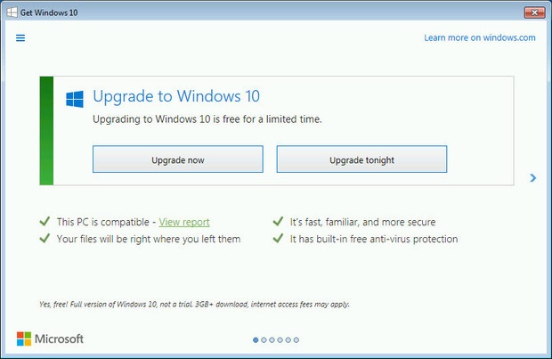 Бесплатное обновление до Windows 10 все еще возможно, ограничение по времени — рекламный ход - 3