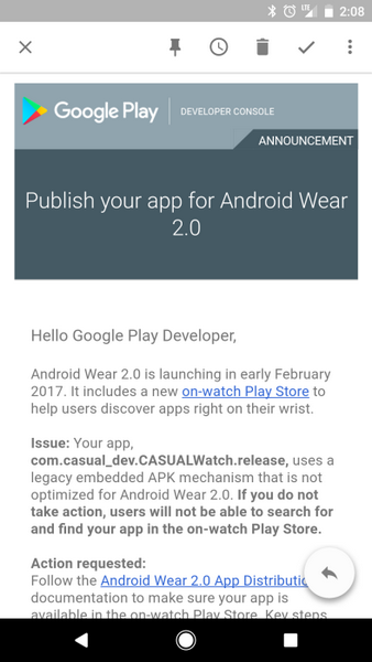 ОС Android Wear 2.0 уже на подходе