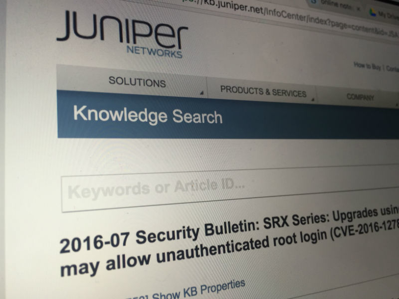 Обновление для межсетевых экранов Juniper открывает несанкционированный root-доступ к устройствам - 1 Обновление для межсетевых экранов Juniper открывает несанкционированный root-доступ к устройствам - 1