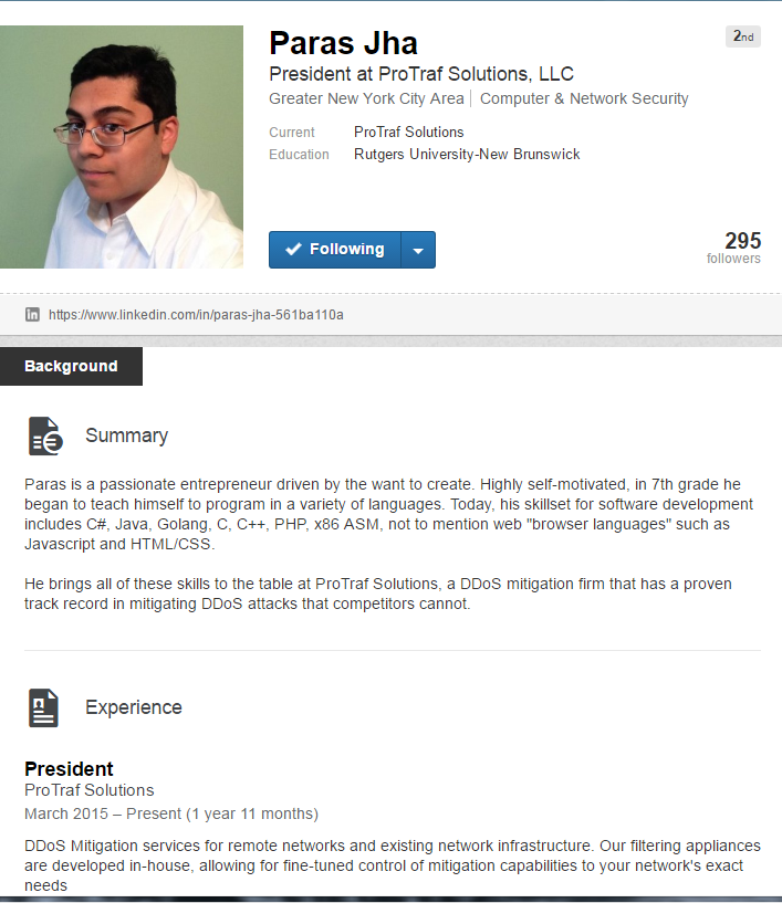 Брайан Кребс раскрыл личность автора червя Mirai - 6 Брайан Кребс раскрыл личность автора червя Mirai - 6