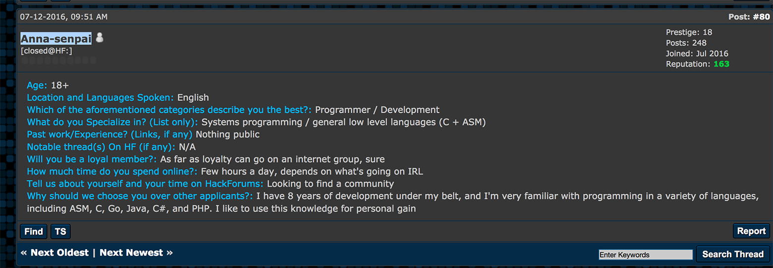 Брайан Кребс раскрыл личность автора червя Mirai - 7 Брайан Кребс раскрыл личность автора червя Mirai - 7