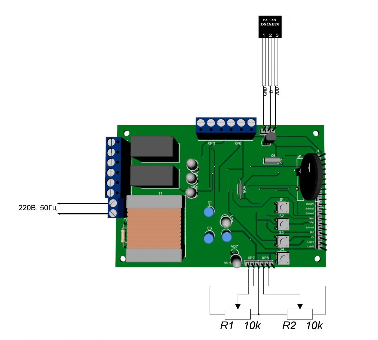 Плата расширения для моделирования на Raspberry Pi - 10