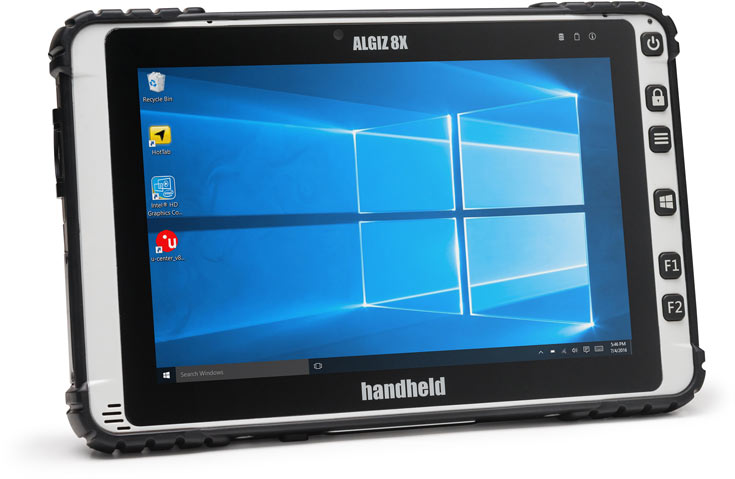 При габаритах 225 x 147 x 24 мм планшет Handheld Algiz 8X весит 990 г