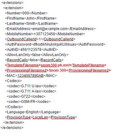 Автоматическая настройка 3CX с помощью файла ответов setupconfig.xml - 6