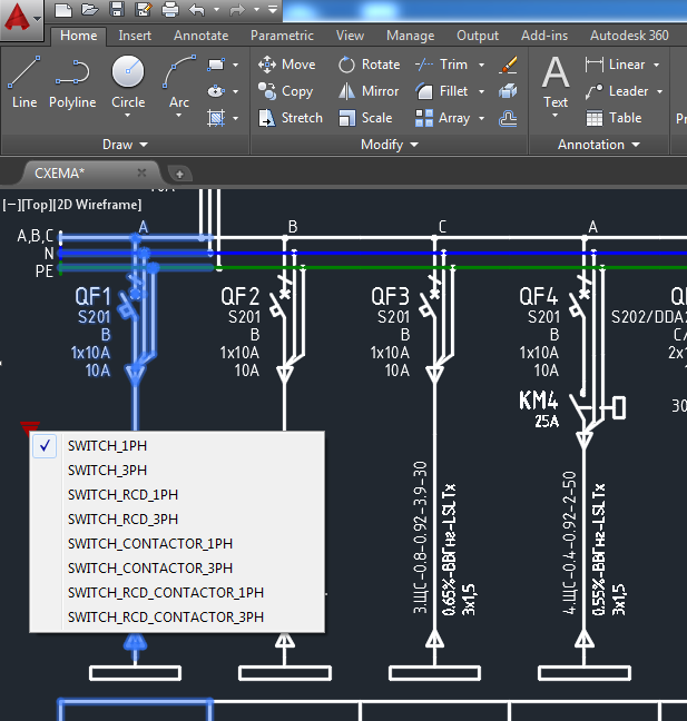 Электрические схемы в Autocad с помощью .NET - 11