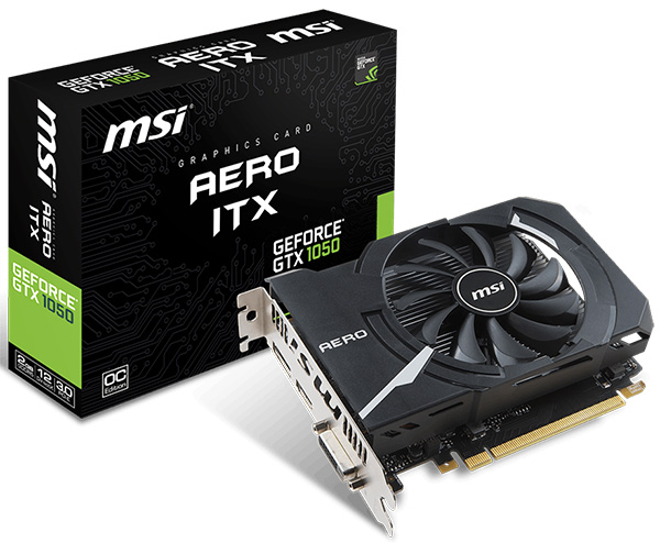 MSI GeForce GTX 1050 2 GB Aero ITX OC