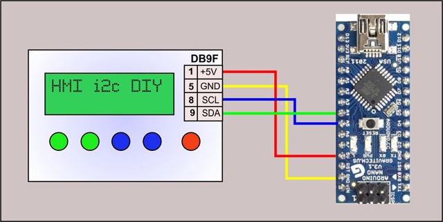 Панель оператора (HMI) с шиной I2C для Arduino - 12