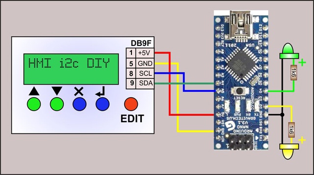 Панель оператора (HMI) с шиной I2C для Arduino - 15