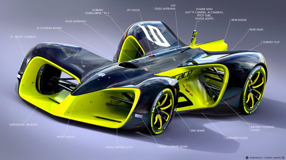 Первая гонка робомобилей закончилась аварией - 2