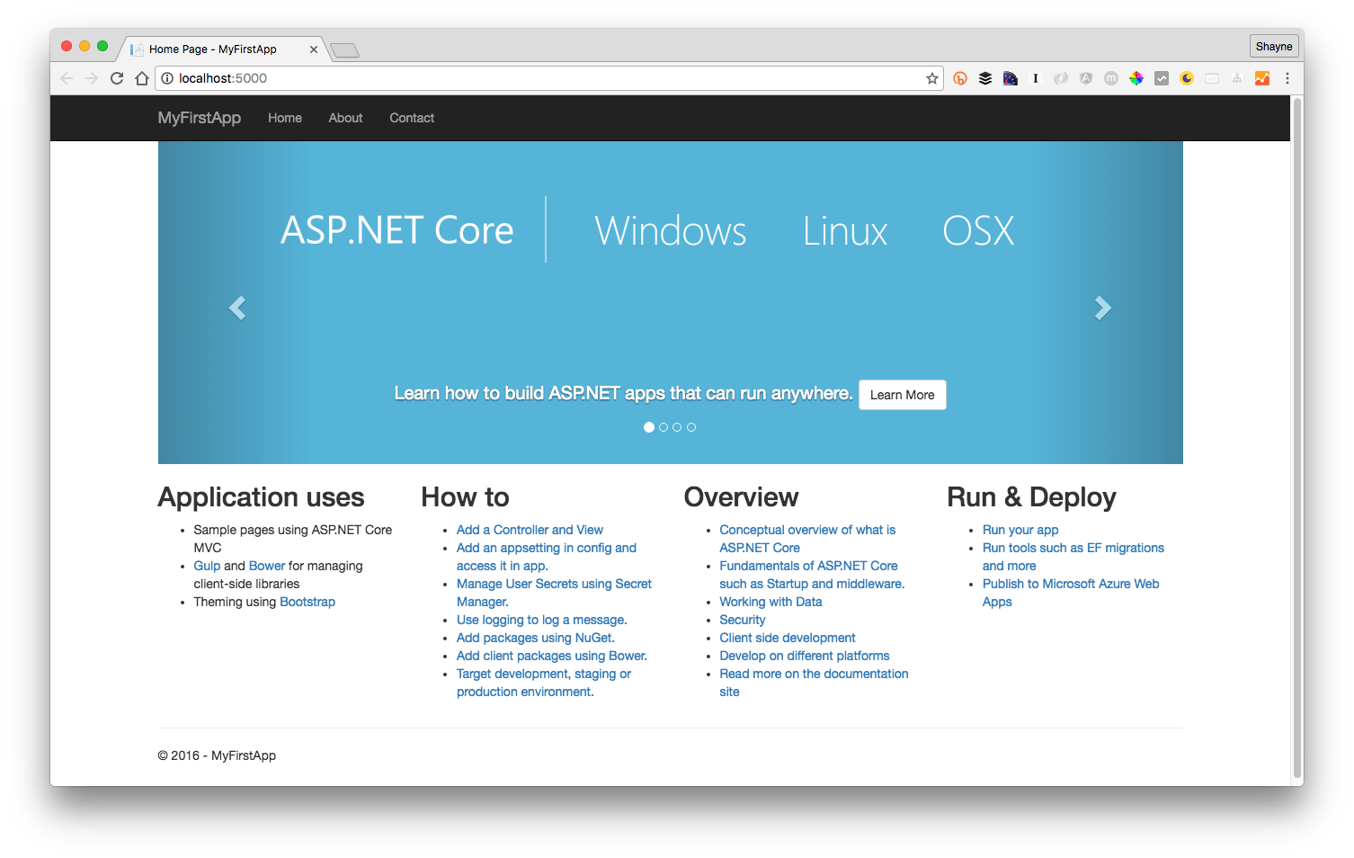 ASP.NET Core: ваше первое приложение на Linux c использованием Visual Studio Code - 6 image