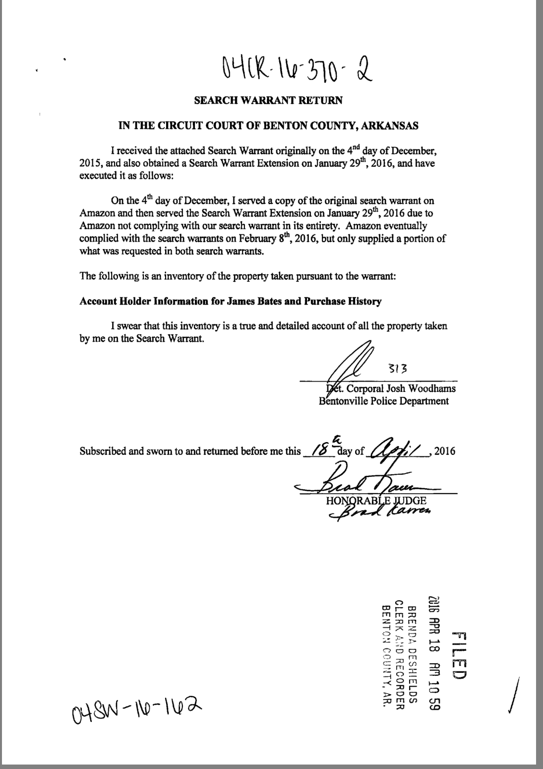 Amazon отказывается предоставить властям данные с серверов Alexa в рамках расследования убийства полицейского - 2 Amazon отказывается предоставить властям данные с серверов Alexa в рамках расследования убийства полицейского - 2