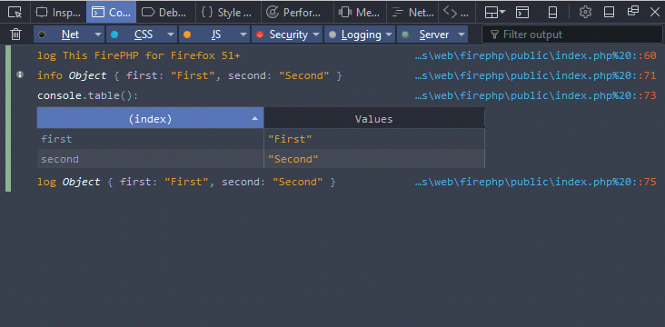 Оживляем FirePhp в Firefox - 1 image