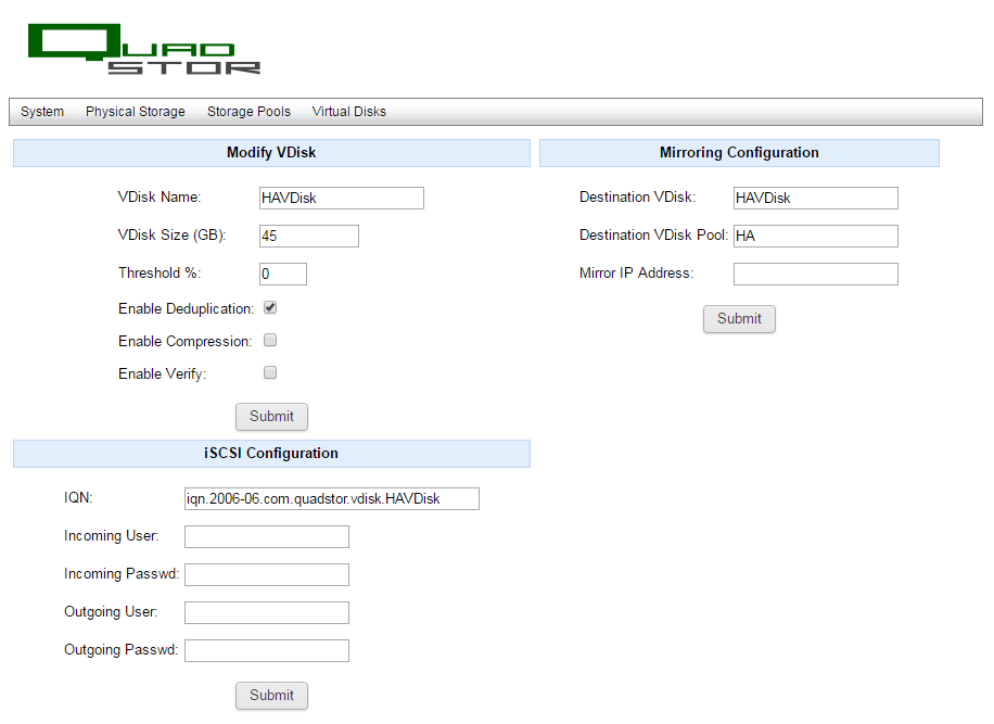 Quadstor — виртуальный SAN для бюджетников - 7 Quadstor — виртуальный SAN для бюджетников - 7