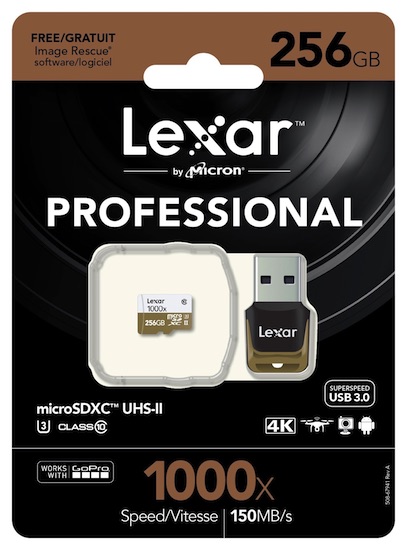 Lexar представила карту памяти Professional 1000x microSD UHS-II объёмом 256 ГБ