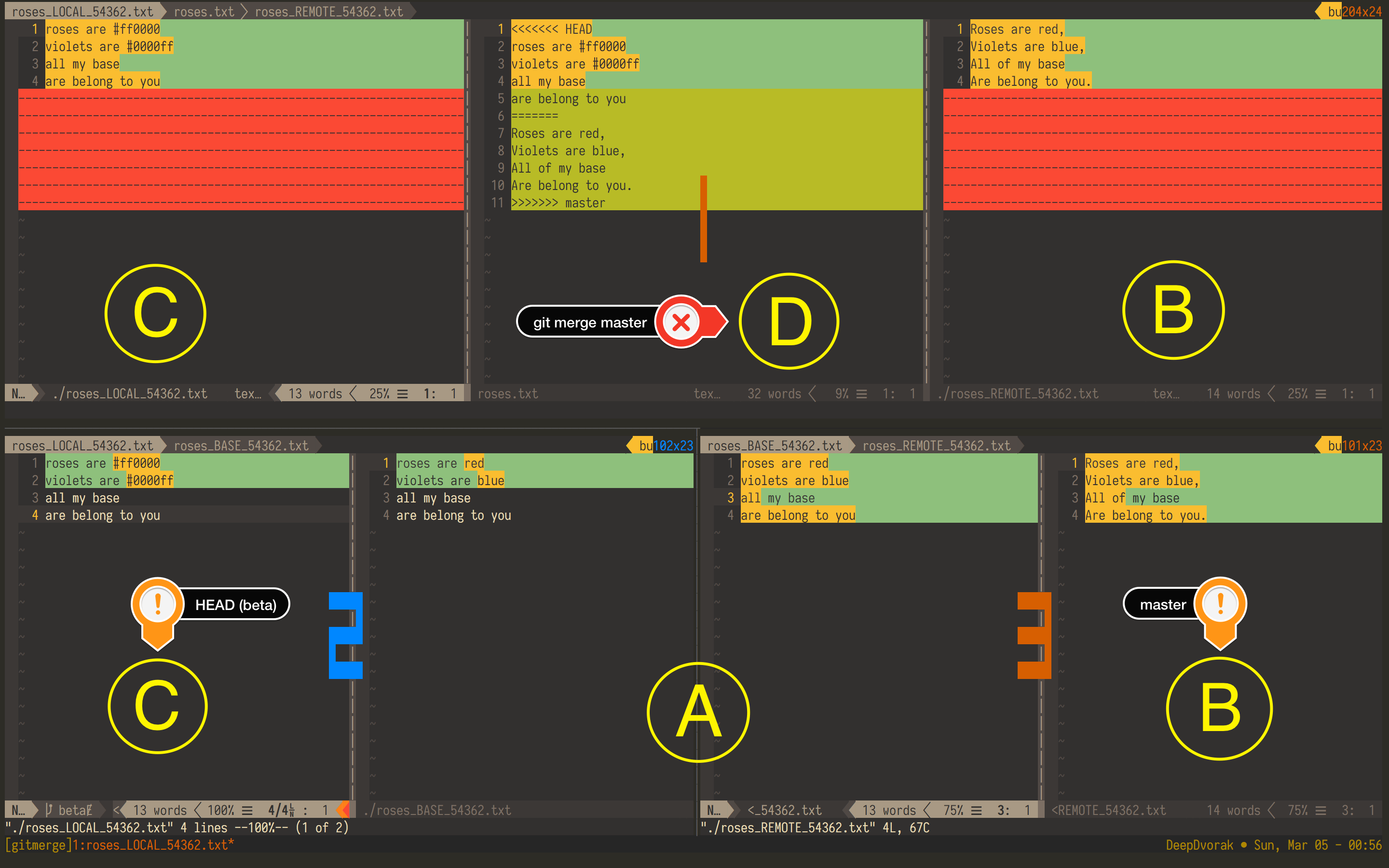 git merge master