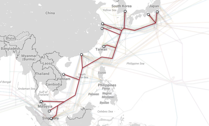 Магистральные проекты телекоммуникационных гигантов и карты подводных каналов связи - 11