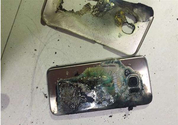 В Китае взорвался еще один смартфон Samsung Galaxy S7