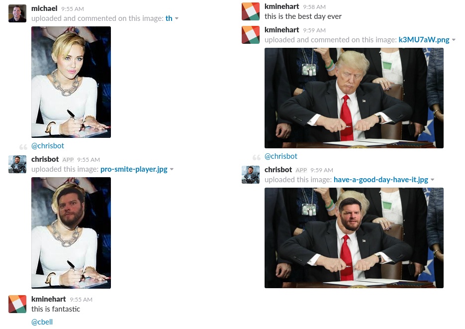 Как я разрушил продуктивность офиса с помощью Slack-бота, заменяющего лица - 11 image