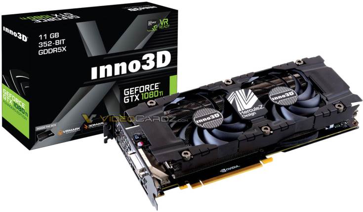 Частоты GPU 3D-карт Inno3D GeForce GTX 1080 Ti Gaming OC и Twin X2 неизвестны