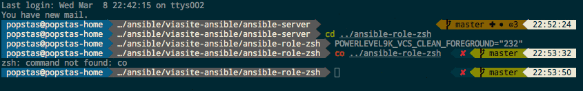 Ansible: настраиваем zsh терминал с autosuggestions, fzf и красивым prompt одной командой - 2 Ansible: настраиваем zsh терминал с autosuggestions, fzf и красивым prompt одной командой - 2
