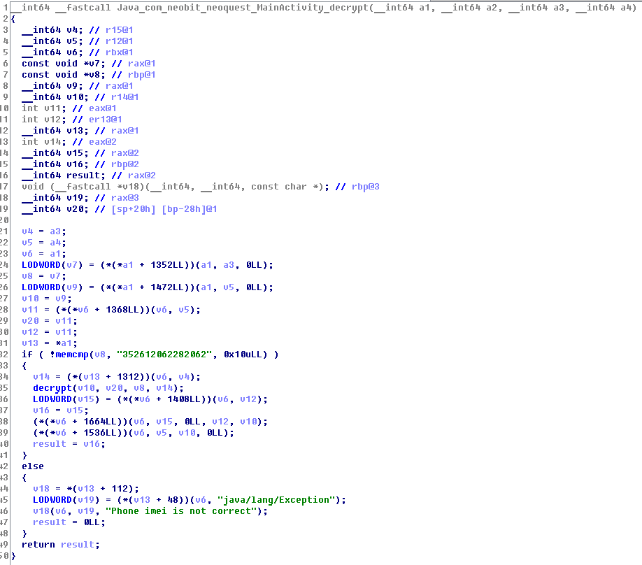 NeoQuest 2017: Реверс андроид приложения в задании «Почини вождя!» - 3 NeoQuest 2017: Реверс андроид приложения в задании «Почини вождя!» - 3