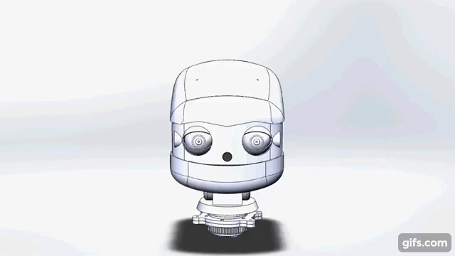 Робот промоутер — Oscar. Голова - 2