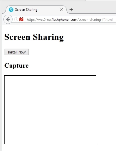 Скриншаринг на сайте по WebRTC из браузера Mozilla Firefox - 13 Скриншаринг на сайте по WebRTC из браузера Mozilla Firefox - 13