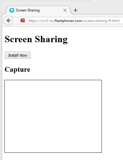 Скриншаринг на сайте по WebRTC из браузера Mozilla Firefox - 13