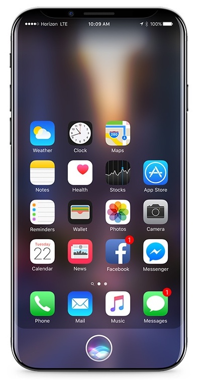 По новым данным, дисплей iPhone 8 будет иметь изгиб, но не такой сильный, как у смартфона samsung Galaxy S7 Edge