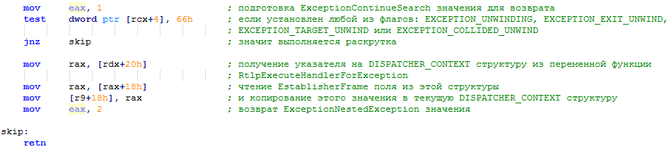 Исключения в Windows x64. Как это работает. Часть 3 - 19