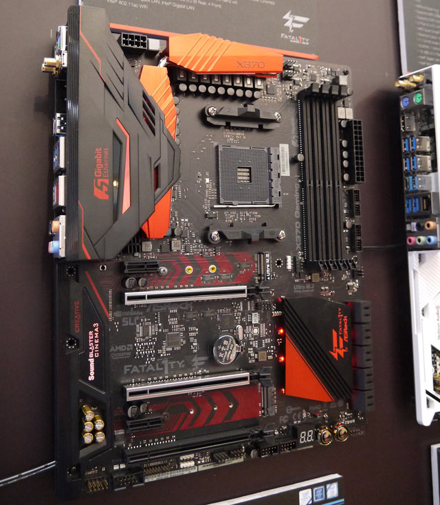 Компания ASRock привезла на CeBIT 2017 системные платы на чипсетах AMD B350, AMD X370 и Intel Z270