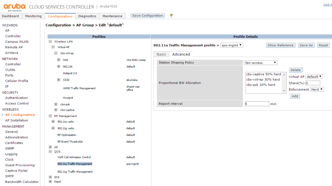 Интерфейсы контроллеров HPE Aruba и Cisco - 3