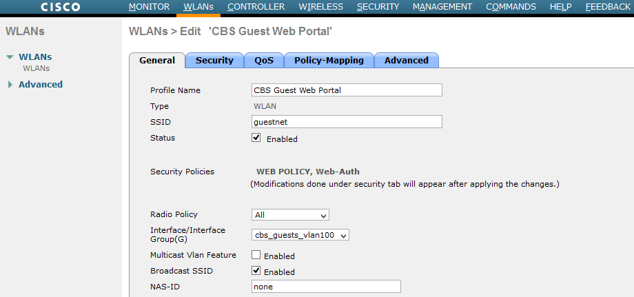 Интерфейсы контроллеров HPE Aruba и Cisco - 5