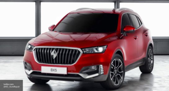 В Китае стартовали продажи кроссовера Borgward BX5