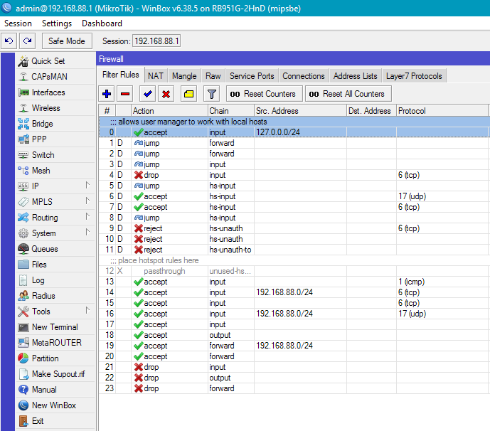 Организация HotSpot на оборудовании MikroTik с авторизацией через SMS - 6