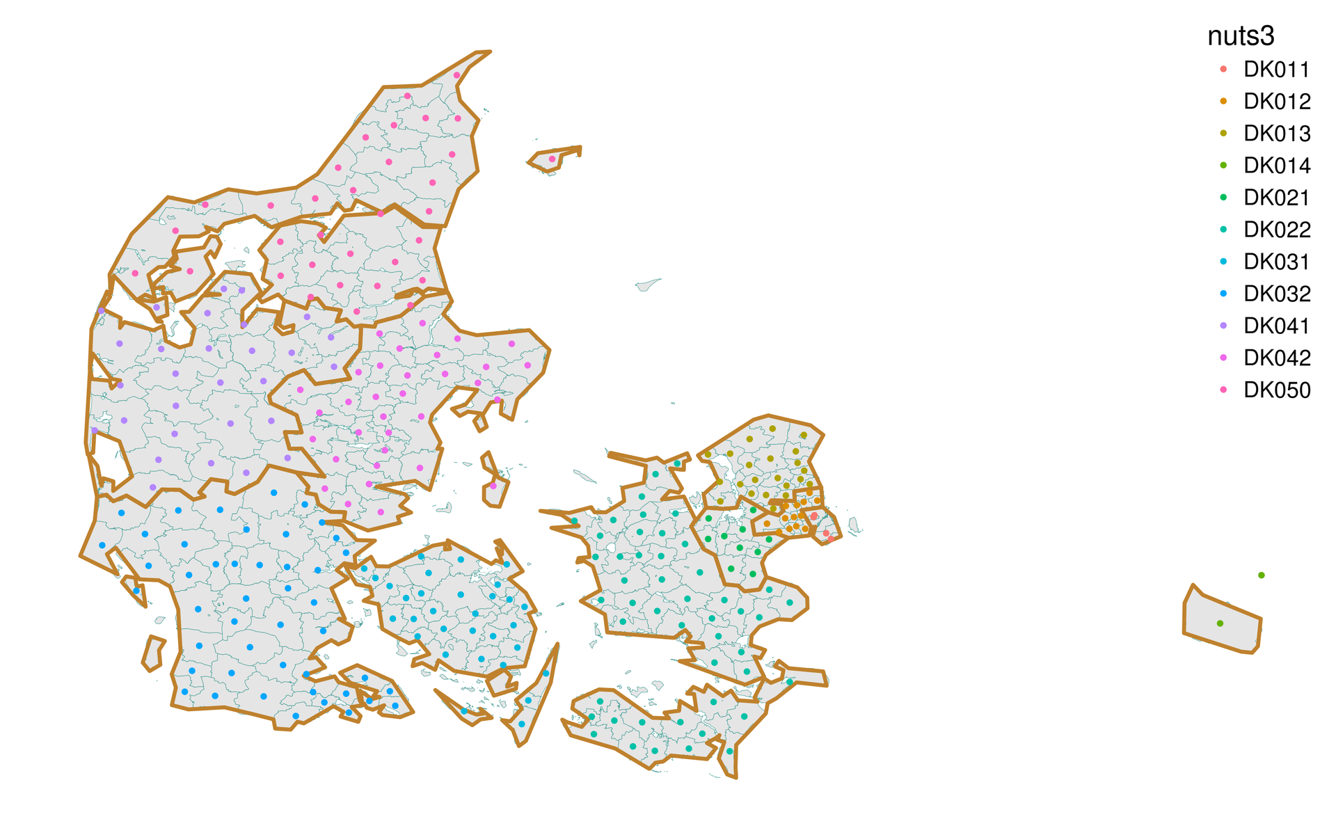 R, GIS и fuzzyjoin: восстанавливаем демографические данные для NUTS регионов Дании - 6 fig6