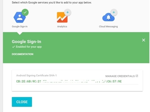 Аутентификация OAuth2 в приложении посредством Google Sign-In. Непрерывный доступ к API Google - 3