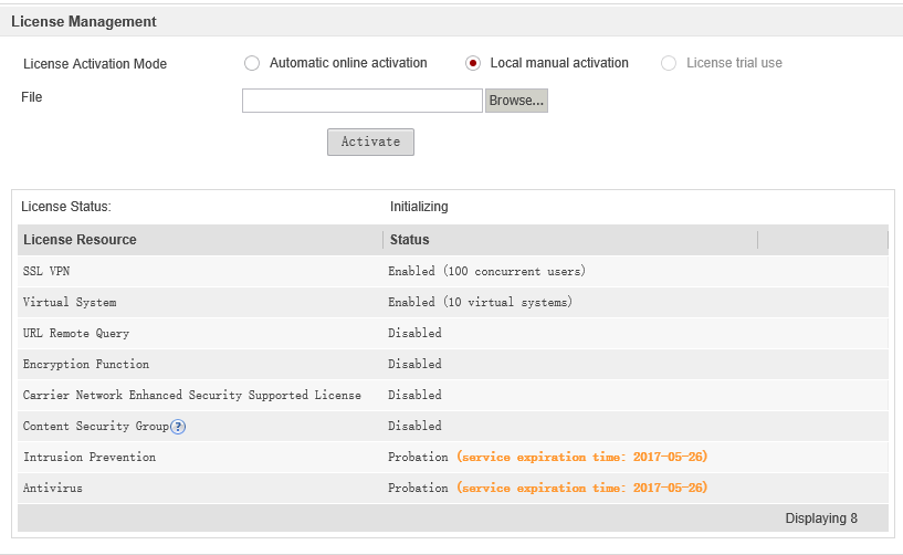 Huawei USG 6300. Базовая настройка файервола из коробки - 7 Huawei USG 6300. Базовая настройка файервола из коробки - 7