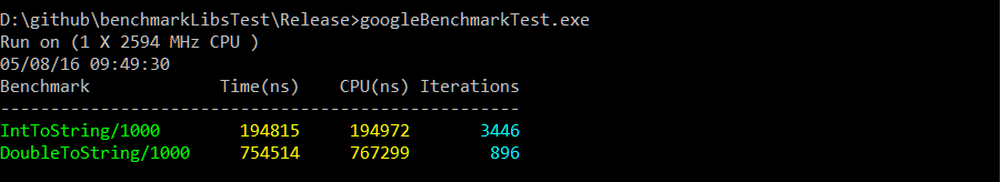 Библиотека Google Benchmark - 2