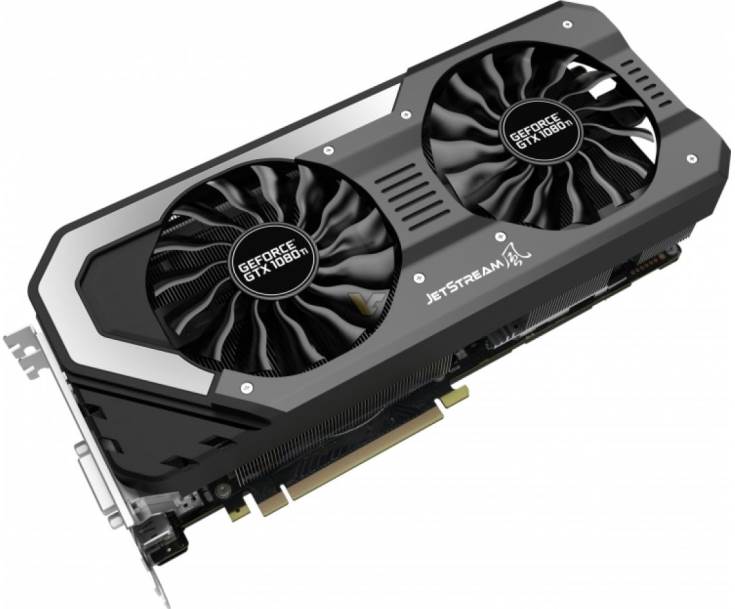 3D-карты Palit GTX 1080 Ti 11GB JetStream и Palit GTX 1080 Ti 11GB Super JetStream отличаются от референсного образца