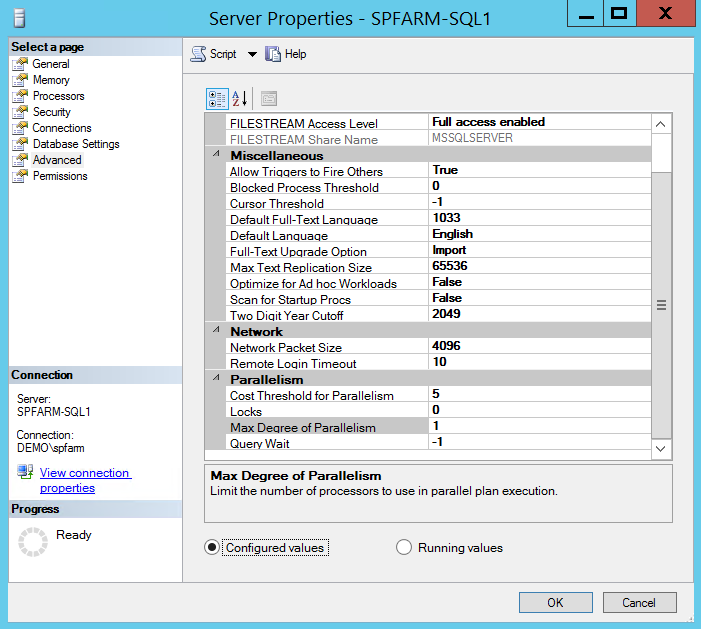 Тюнинг SQL Server 2012 под SharePoint 2013-2016. Часть 2 - 16