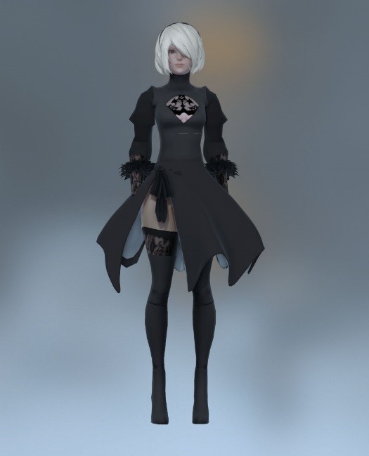 Дизайн персонажа 2B для игры Nier: Automata - 5