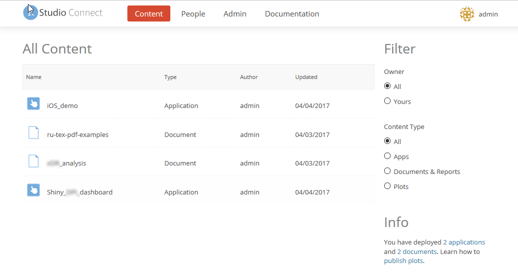 RStudio Connect — «фейслифтинг» Shiny для корпоративного применения - 1 image