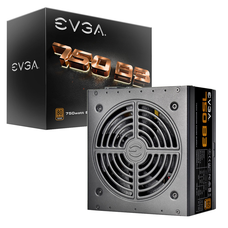 Блоки питания EVGA B3 имеют сертификат 80 Plus Bronze